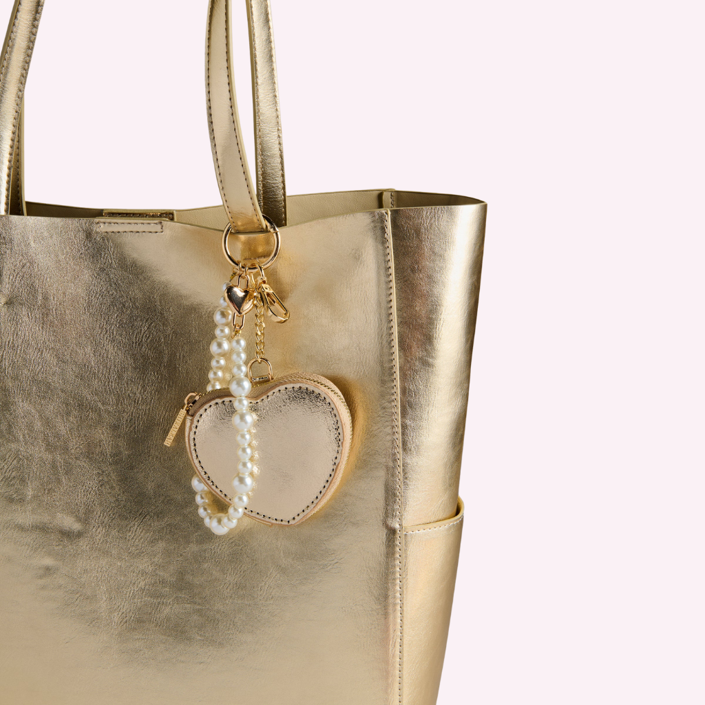 Shiraleah / Heart Pouch Bag Charm/Key Ring