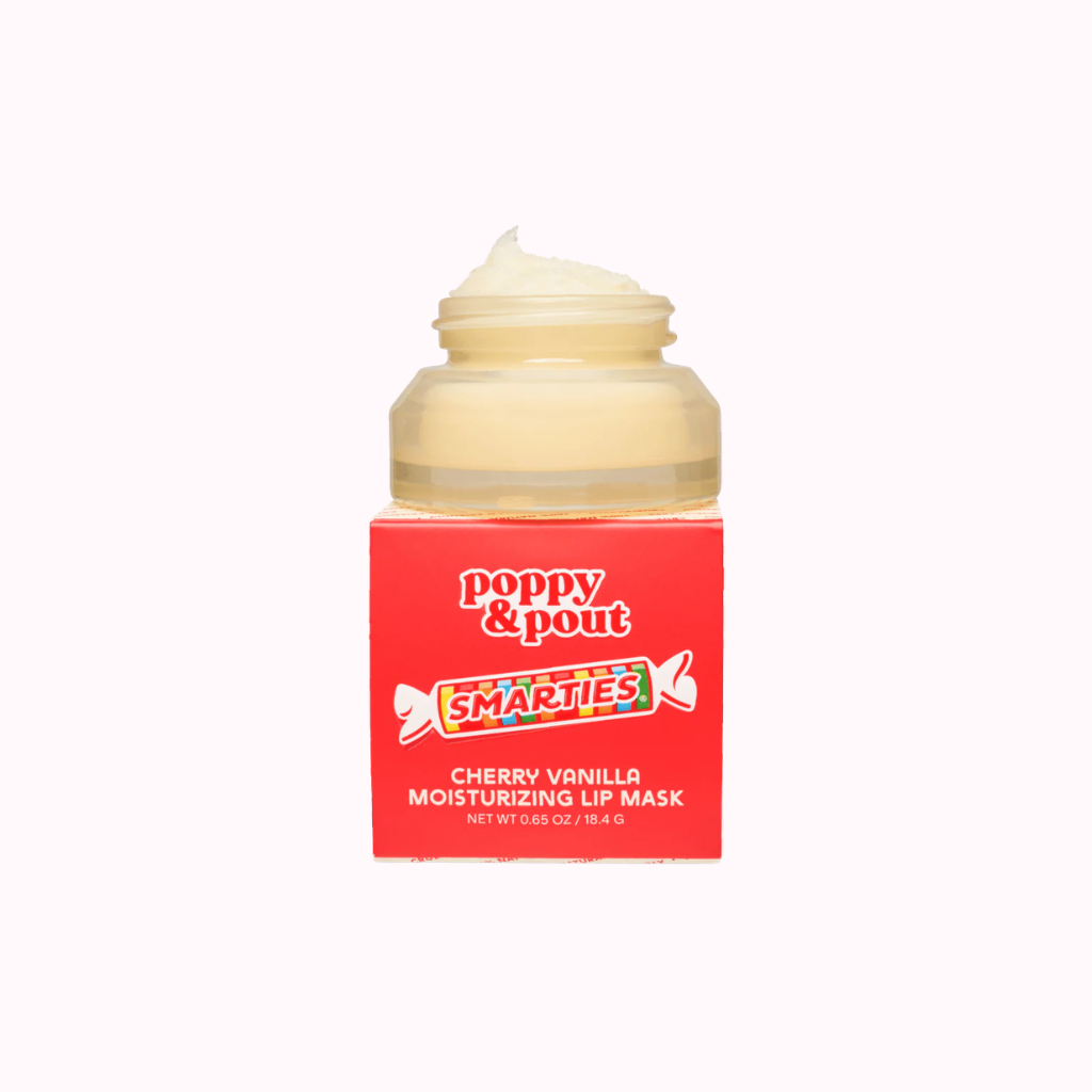 Poppy & Pout / Limited Edition Smarties™ Cherry Vanilla Lip Scrub, Lip Balm &  Lip Care Spatula