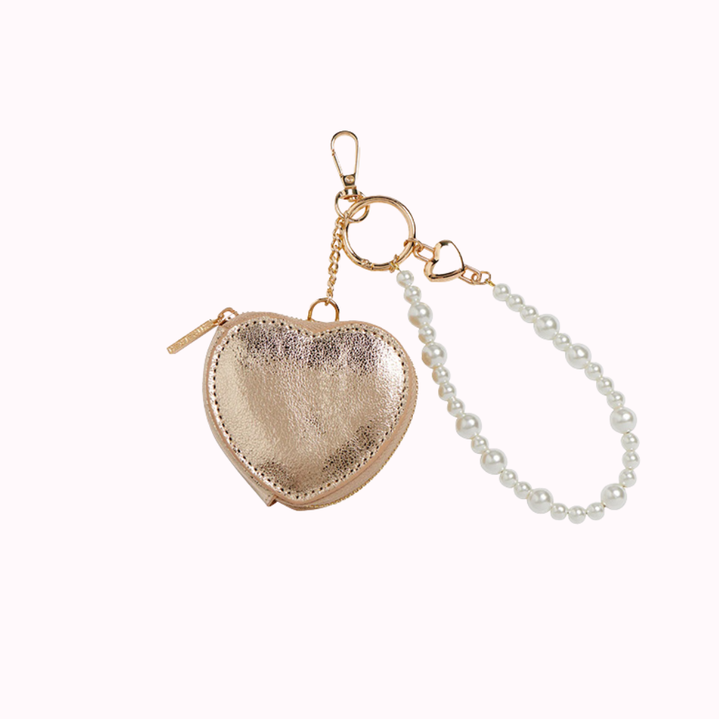 Shiraleah / Heart Pouch Bag Charm/Key Ring