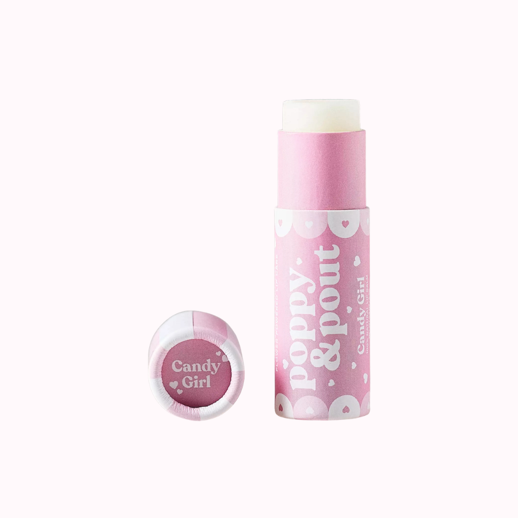 Poppy & Pout / Limited Edition Candy Girl Lip Scrub, Lip Balm &  Lip Care Spatula