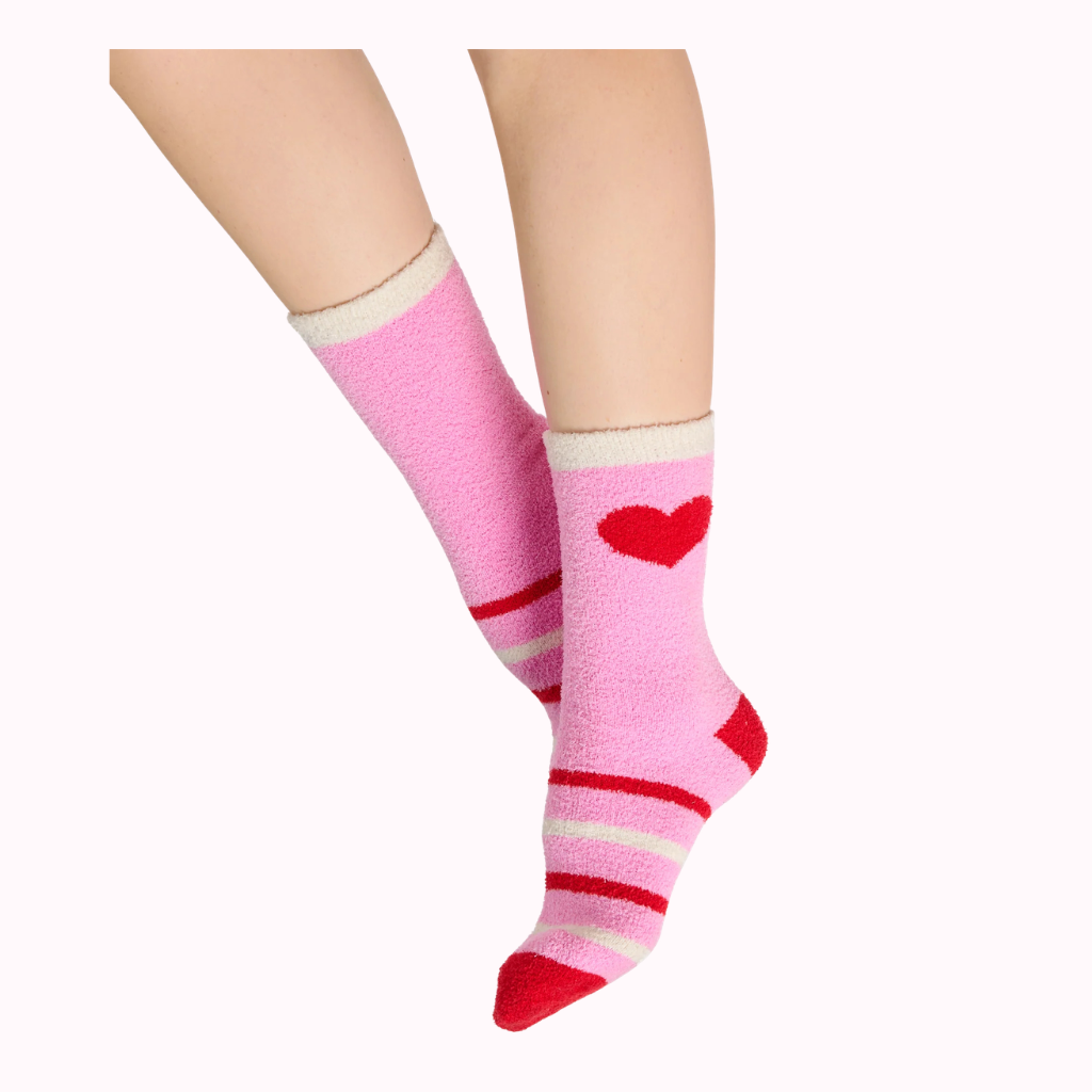 Shiraleah / Heart Socks, Pink